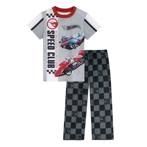 Hot Wheels Other - NWT Hot Wheels Boys Pajama Set Small 6-7 T-Shirt Pants‎ Cars Kidcore Gift